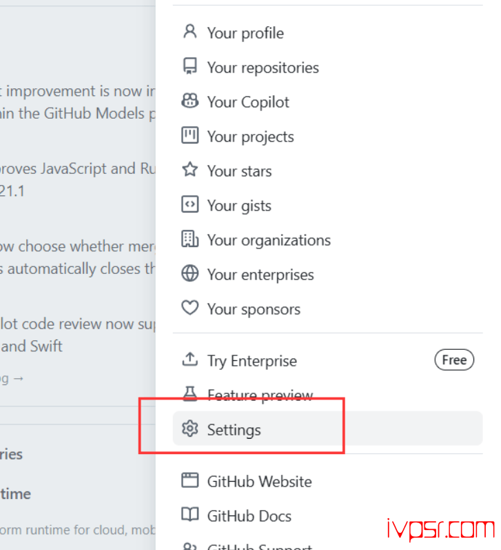 Github token 1 vps vps 