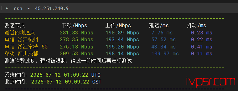 locvps全球云:日本VPS深度评测,BGP与软银线路稳定性与速度表现如何? VPS优惠码 第4张-VPS部落 | VPS测评、优惠码与实用教程 - locvpsribendabanbgp03
