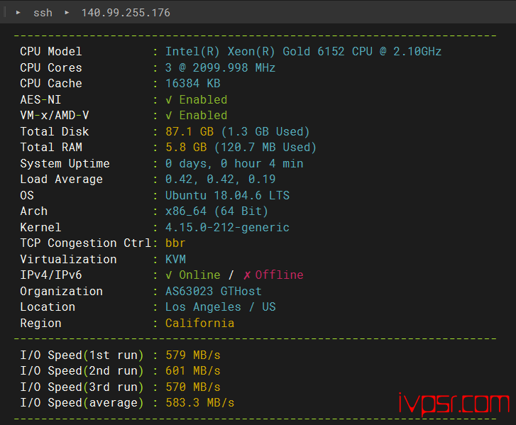 inetWS美国VPS测评,原生IP洛杉矶机房,解锁TikTok/Netflix/ChatGPT 美国VPS 第2张-VPS部落 - INETWSluoshanjicep01
