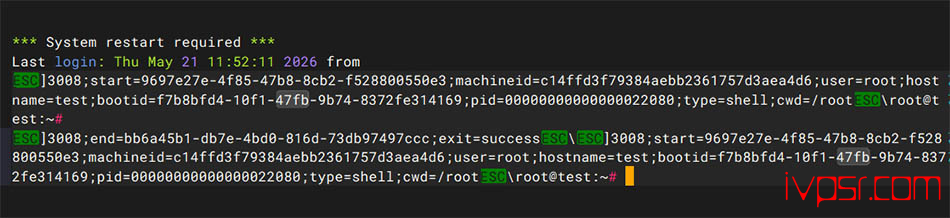 VPS登录出现System restart required是什么意思？小白一键解决教程