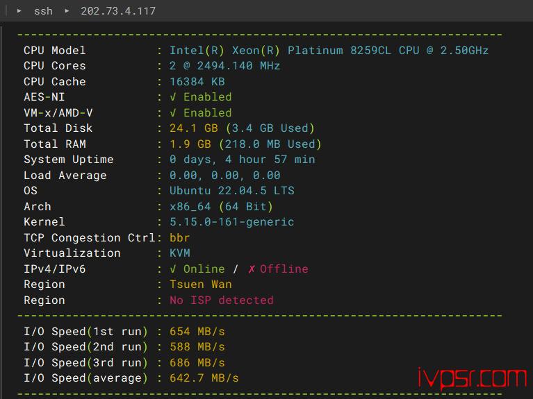 OrangeVPSxianggangdc1ceping01