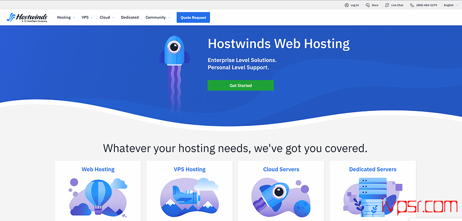 Hostwinds低价KVM VPS月付4.24美元起，单核1GB、30GB SSD、1TB流量1Gbps带宽，西雅图、达拉斯、荷兰机房可免费更换 IP