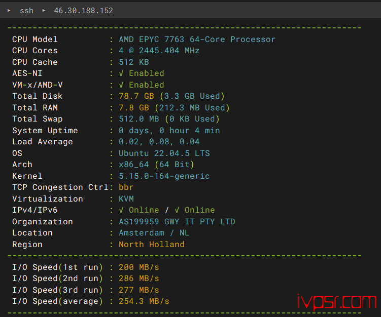 CrownCloud荷兰VPS测评AMD EPYC,荷兰原生IP解锁欧区流媒体,年付免两月 VPS测评 第2张-VPS部落 - CrownCloudhelanyuanshengipceping01