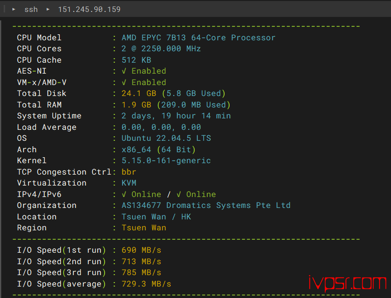 OrangeVPS香港DC2机房VPS测评,移动线路优化BGP、支持Netflix与ChatGPT解锁 香港VPS 第2张-VPS部落 orangevpsxianggangdc2ceping01