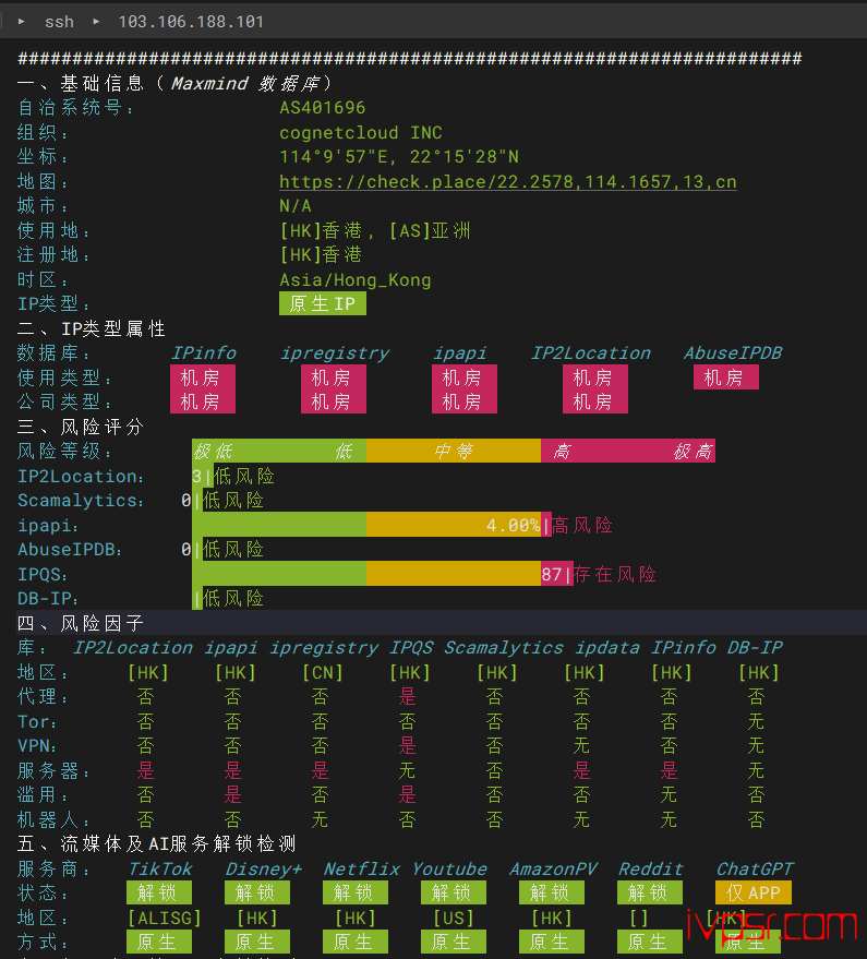 桔子数据香港VPS测评, 原生IP、CN2+CTG线路、三网回程优化 香港VPS 第15张-VPS部落 juzishujuxianggangjingpinyuncn2ceping14